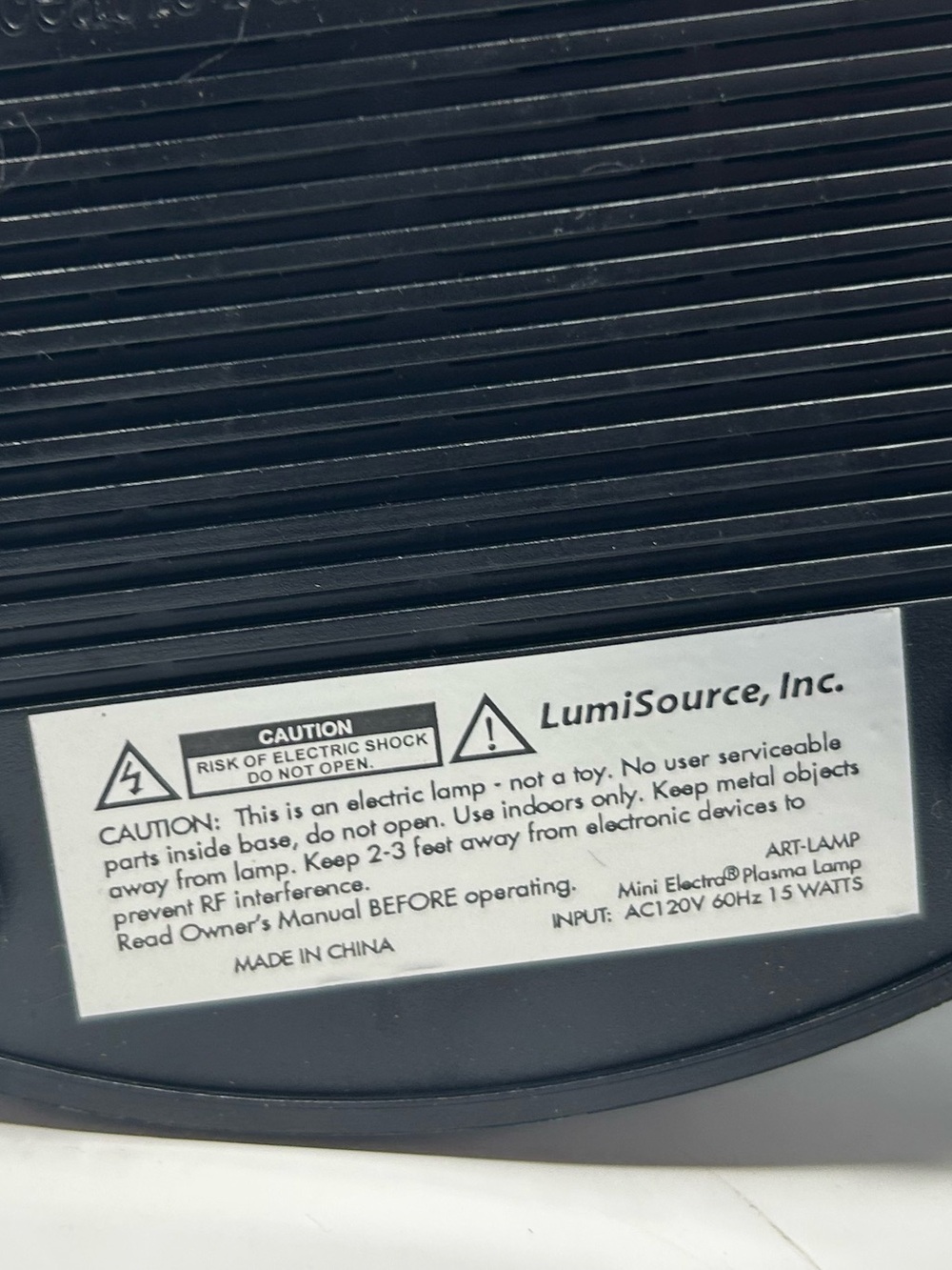 1st $70 offer gets it
LumiSource Mini Electra Plasma Lamp Vintage 2002 12 in - Picture 7 of 12